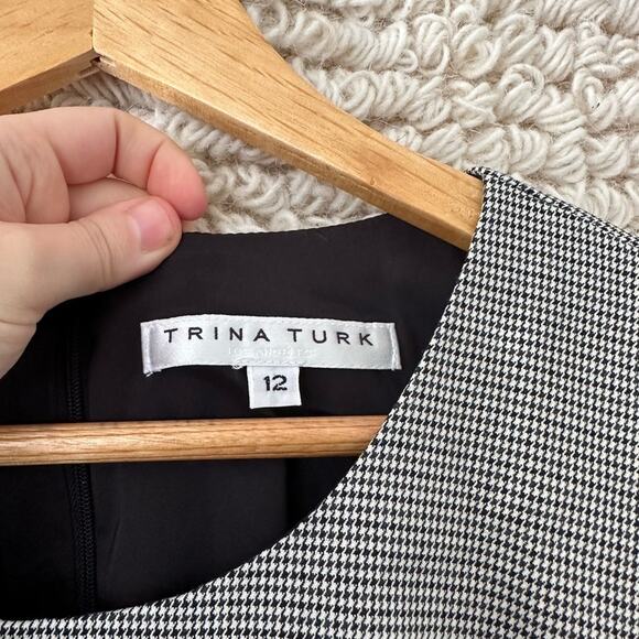 Trina Turk Houndstooth Sheath Dress - Picture 3 of 6